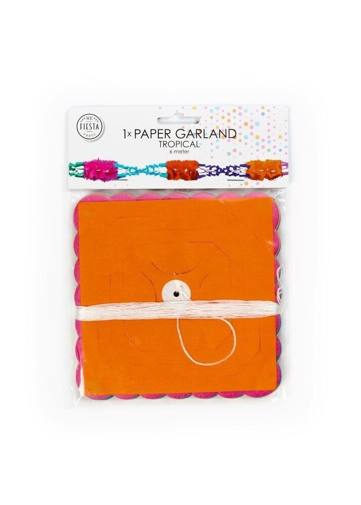 Guirnalda de papel Tropical 6m