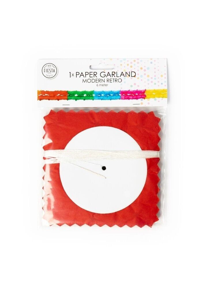 Guirnalda de papel Modern Retro 6m