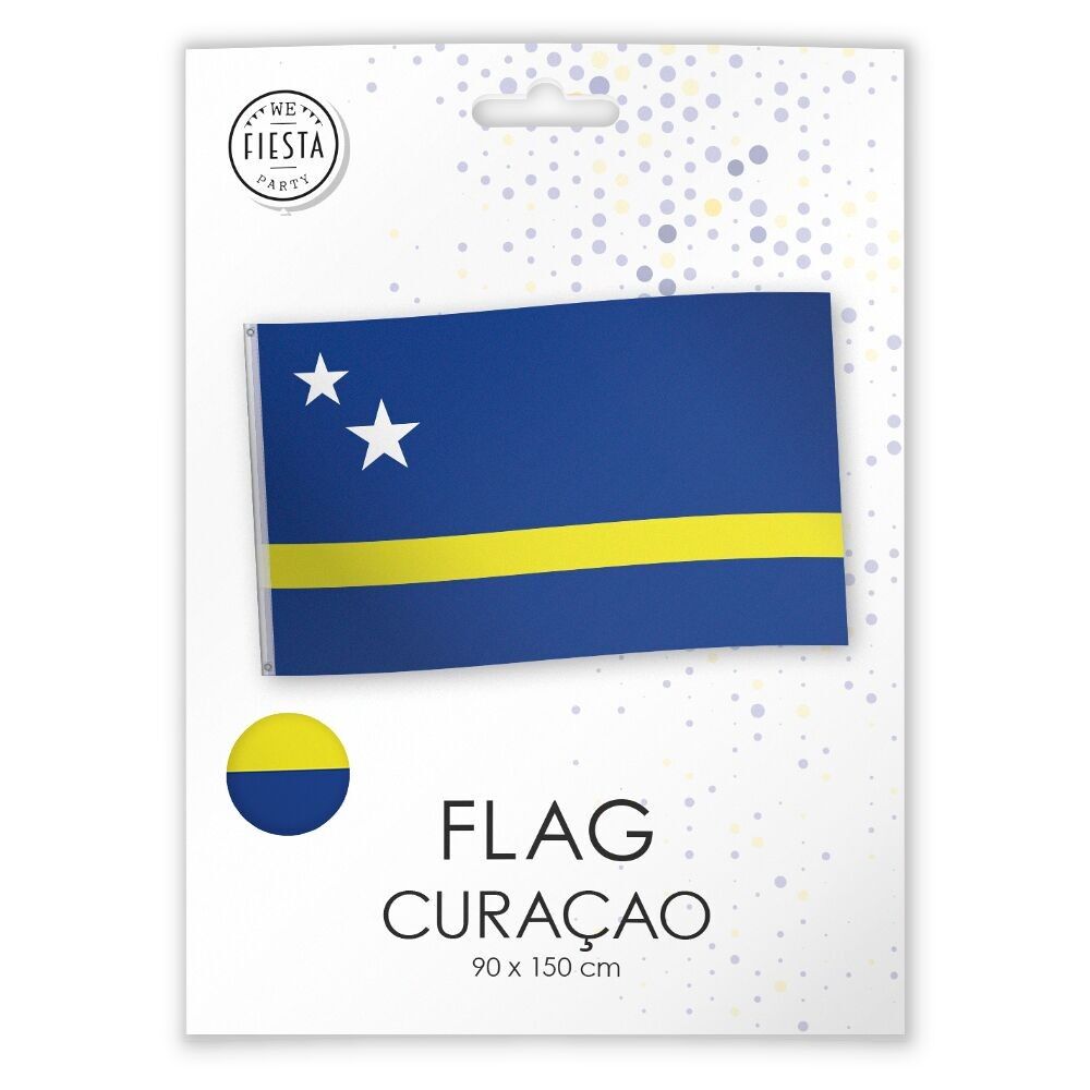 Bandera de poliéster 150 cm x 90 cm - Curazao