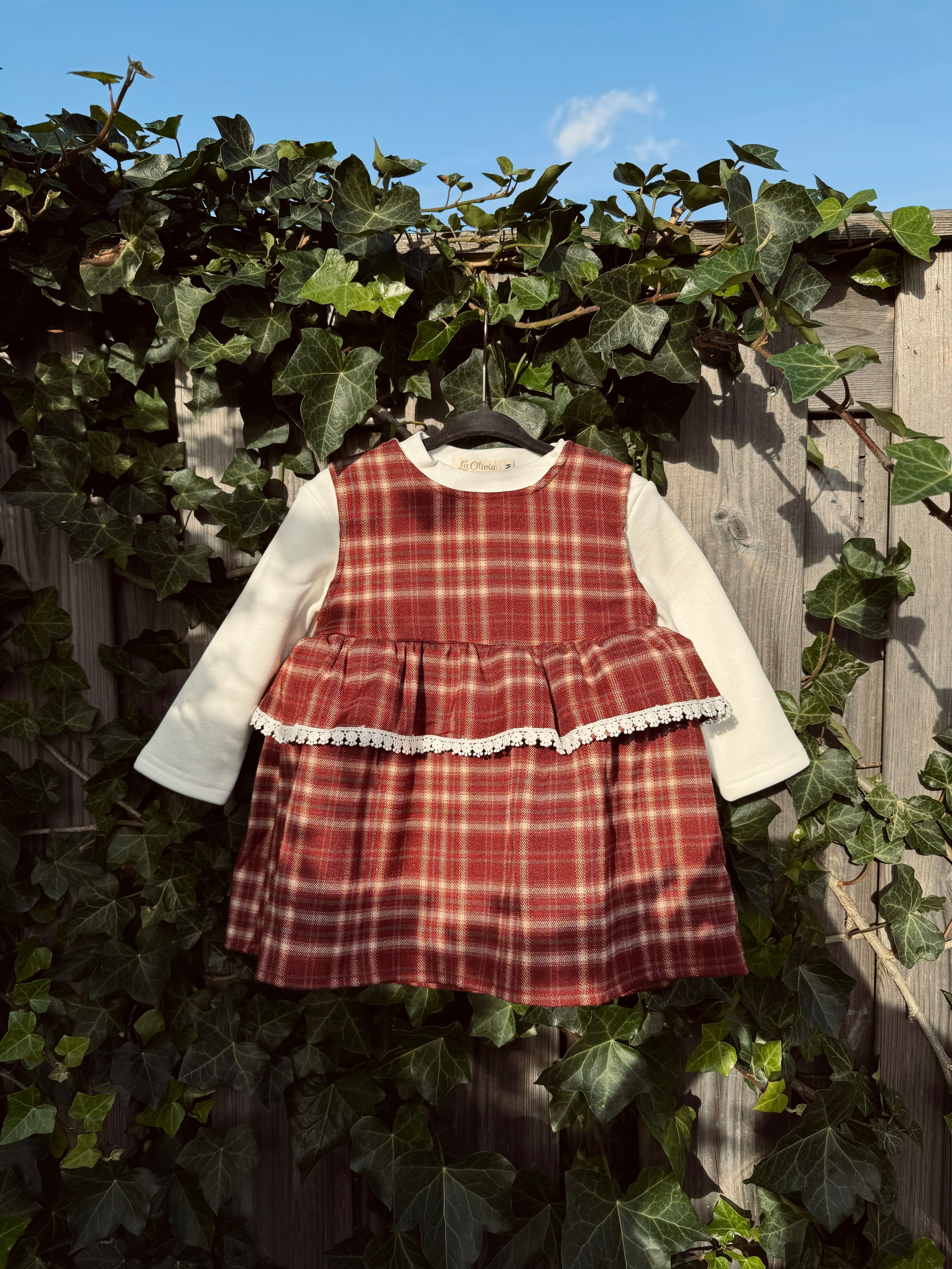 Robe de Noël à carreaux Noella