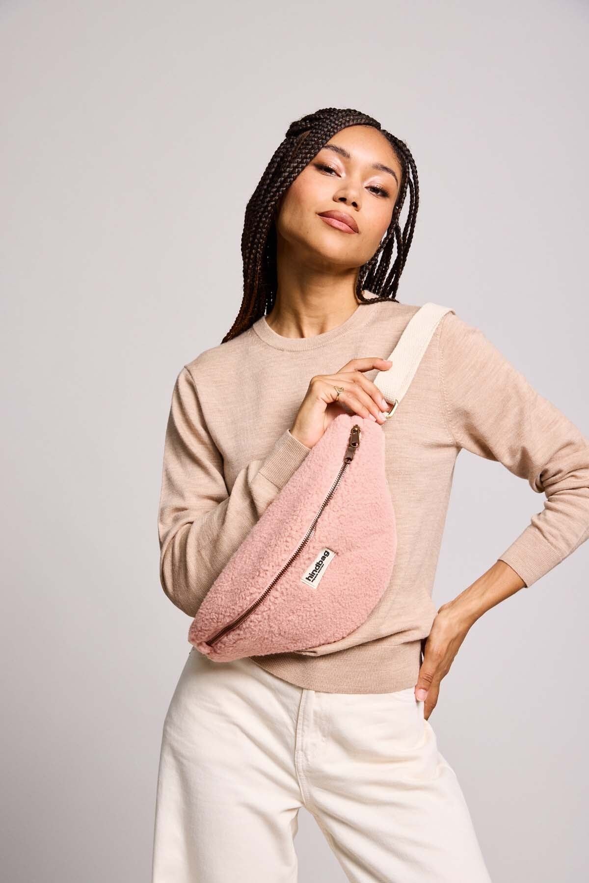 Marsupio Sasha Teddy rosa cipria