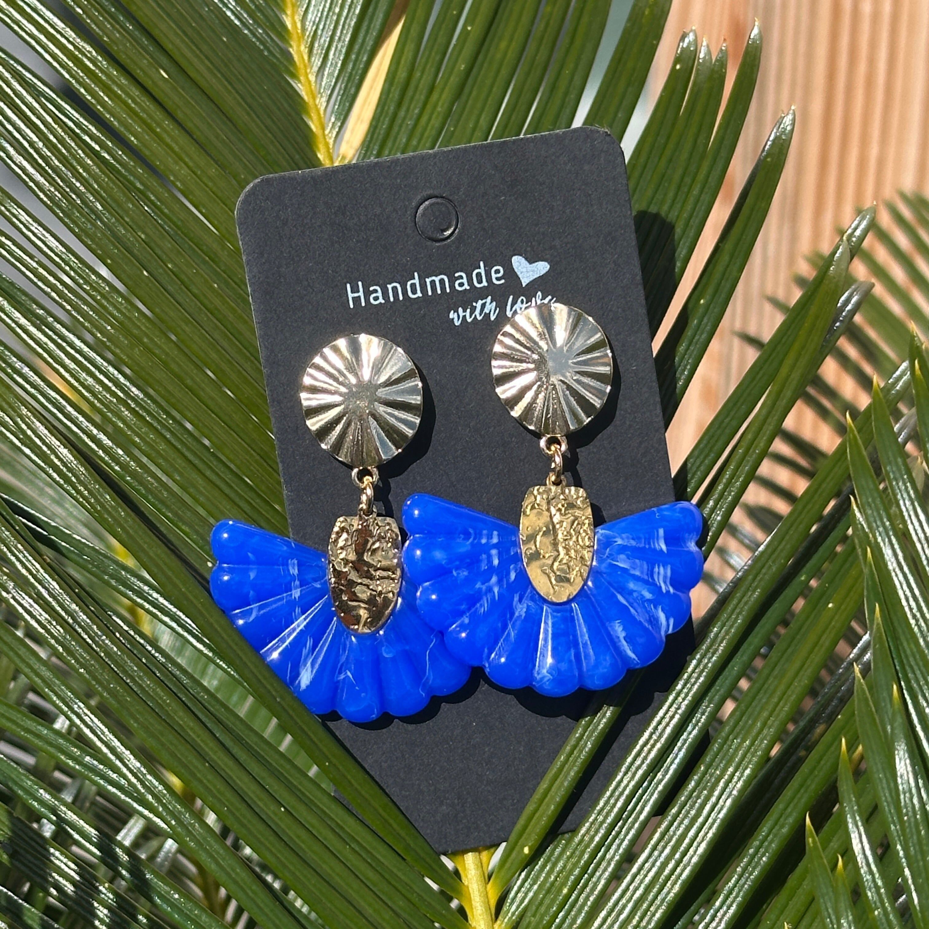 Grace - Earrings - Blue