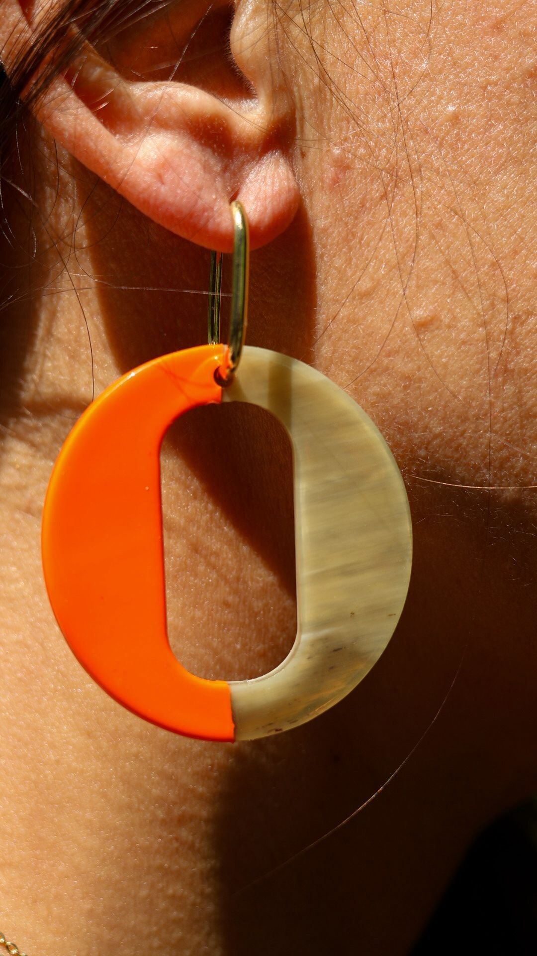 Vietnamese Signature Orange Fluo Earrings