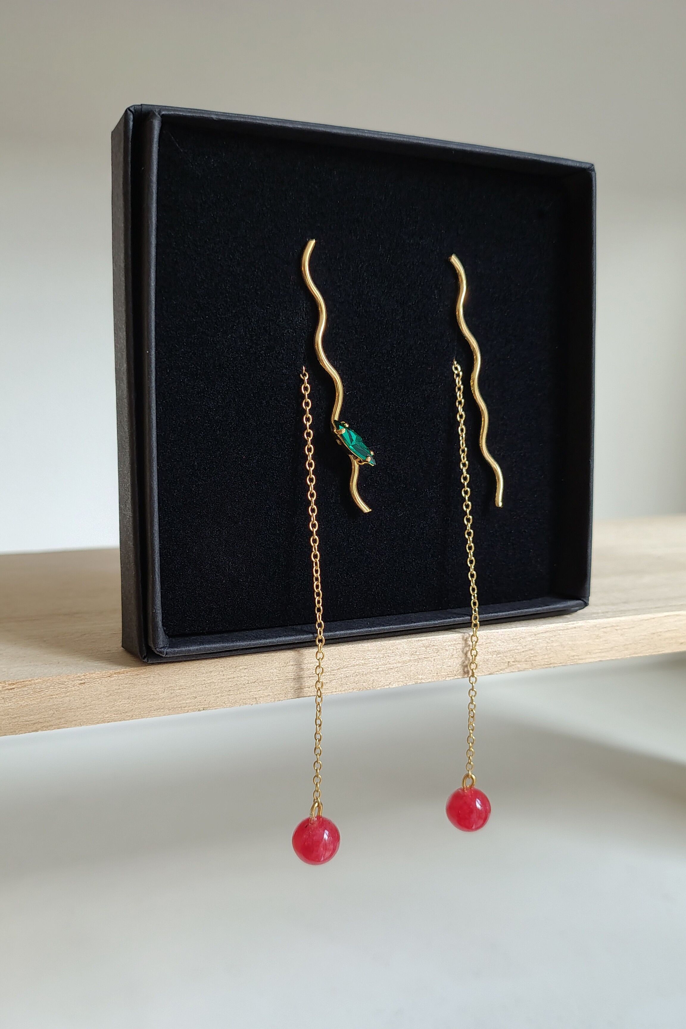 Kristallwellen-Ohrringe