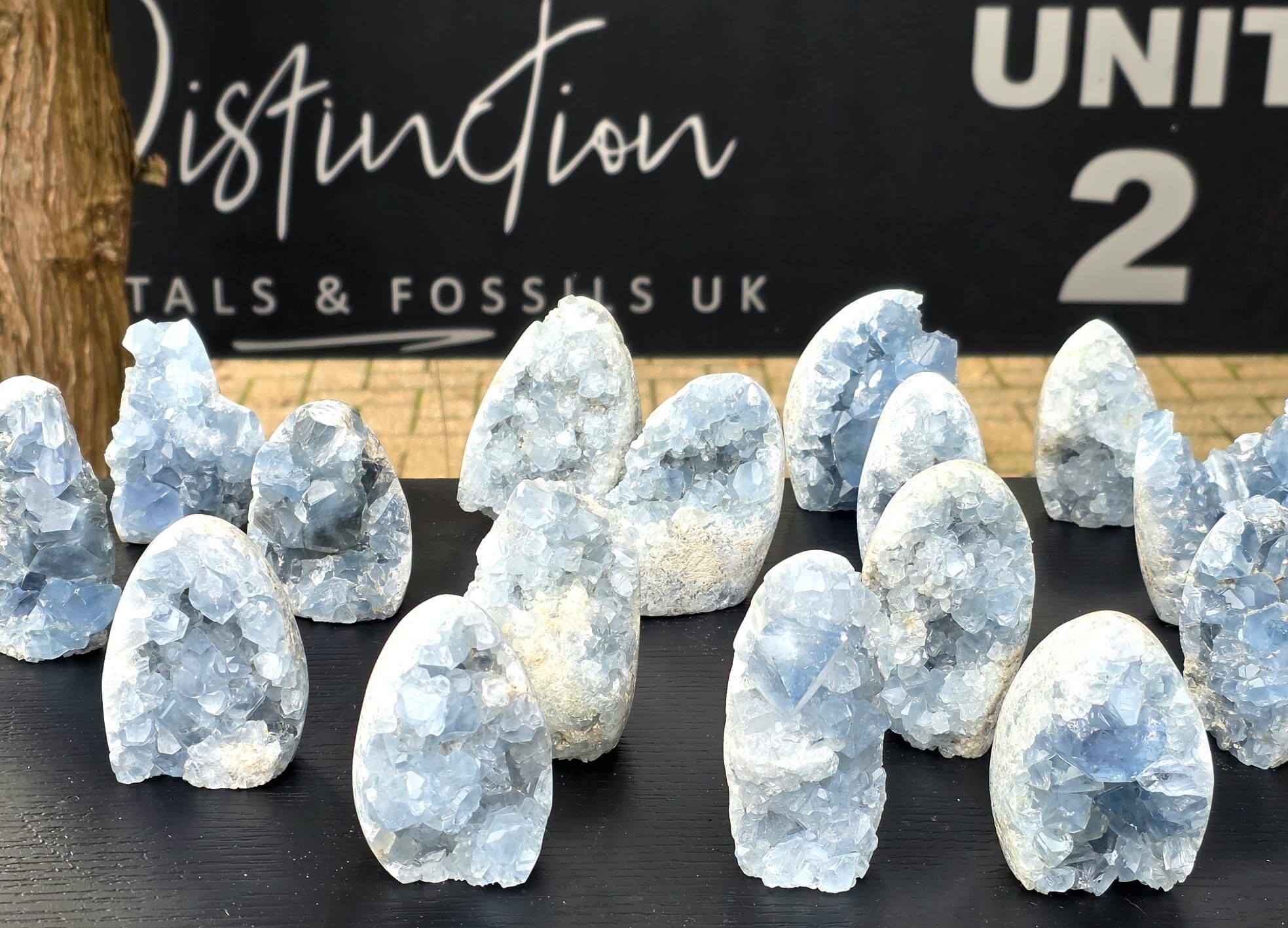 Cristallo di celestina in forme libere 325g-499g