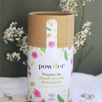 Polvere di henné neutra biologica - Polvere di piante per capelli ayurvediche