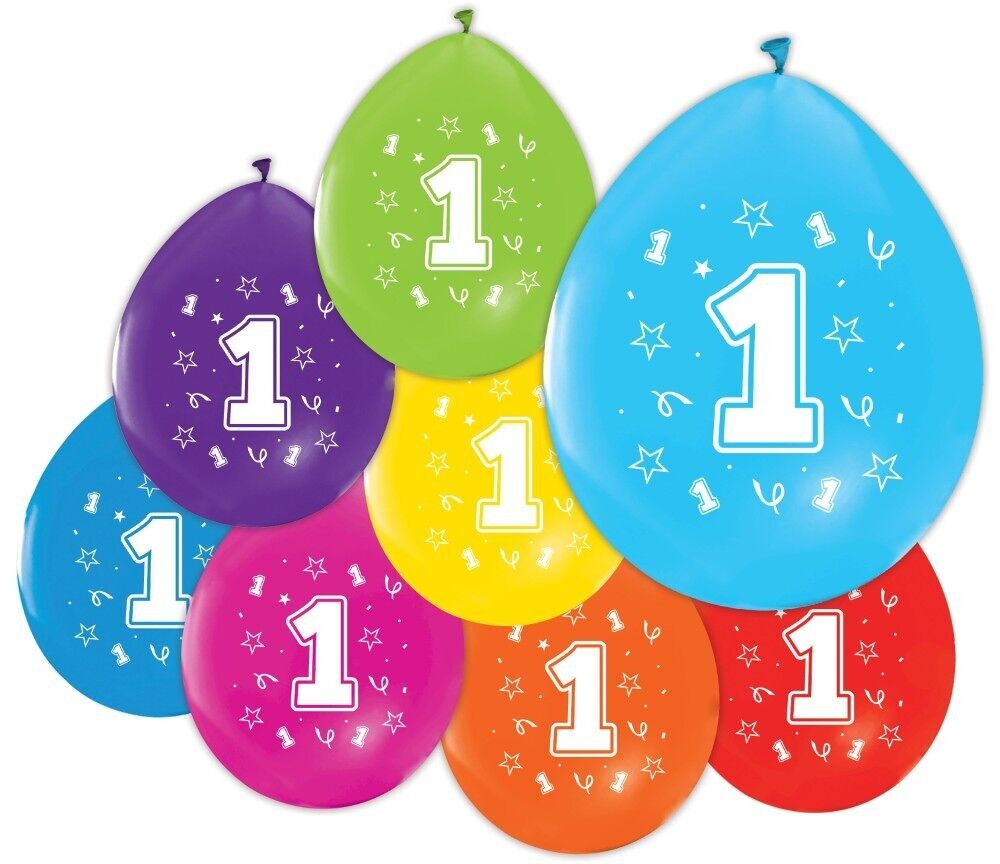 8 globos de 12" con impresión a dos caras '1'