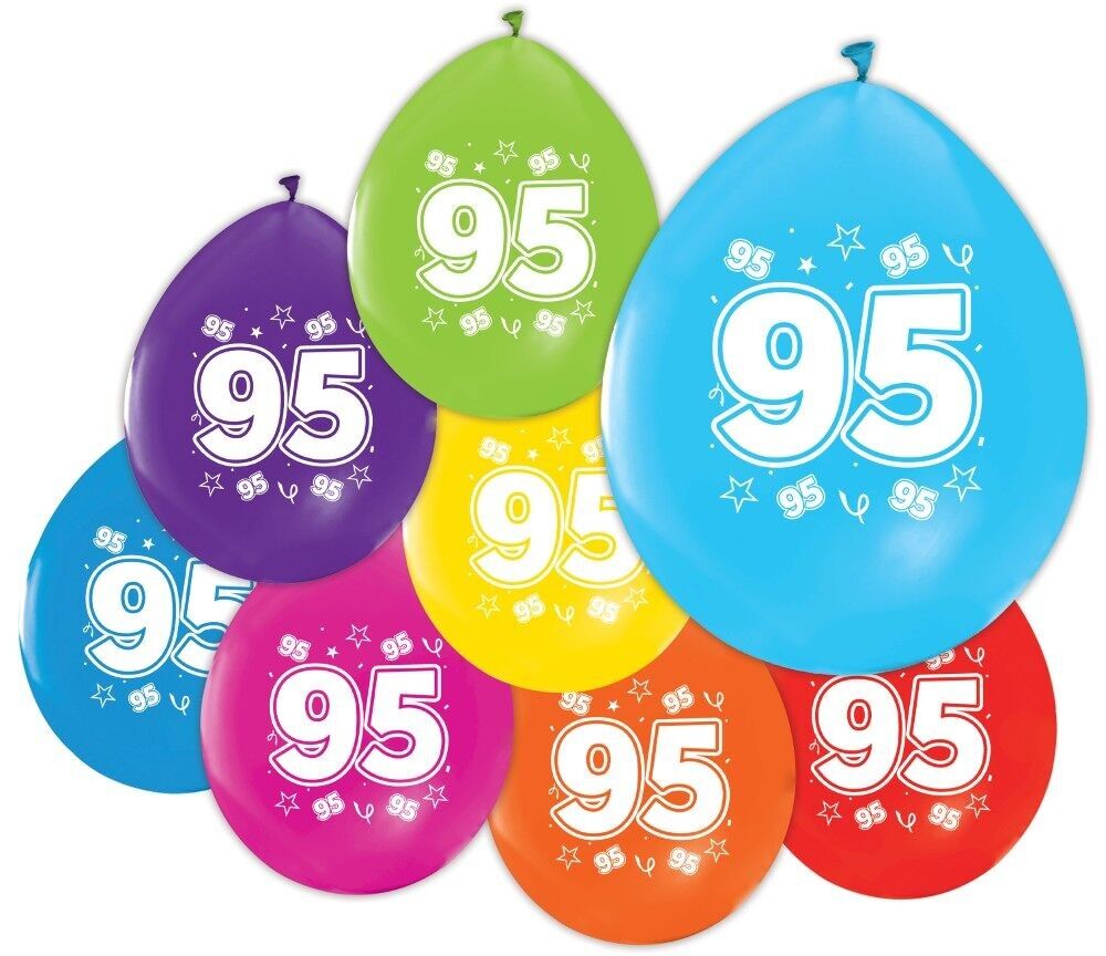 8 palloncini da 12" stampa su 2 lati '95'
