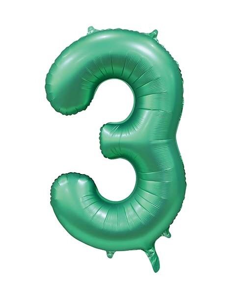 Pallone foil 34" n. 3 verde satinato