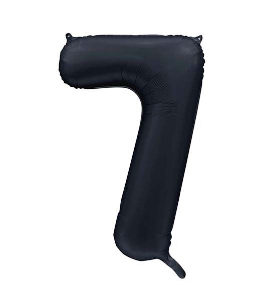 Pallone foil 34" n. 7 nero satinato