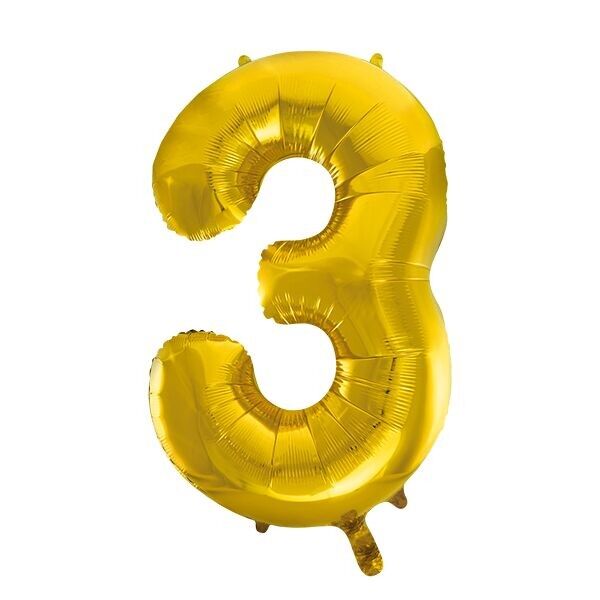 Foilballoon 34" n. 3 oro