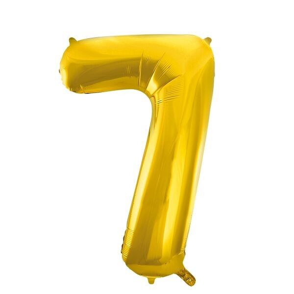 Folienballon 34" Nr. 7 gold