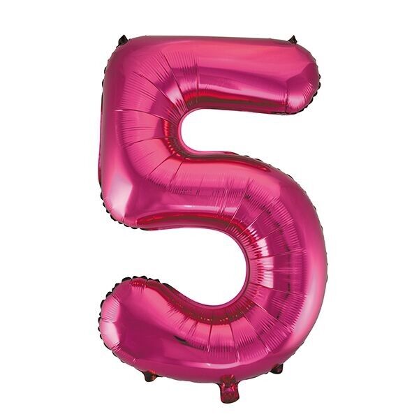 Folienballon 34" Nr. 5 rosa