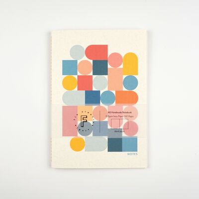Flosse Studio-Geometrisches buntes Notizbuch