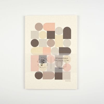Fin Studio-Geometric Grey Notebook