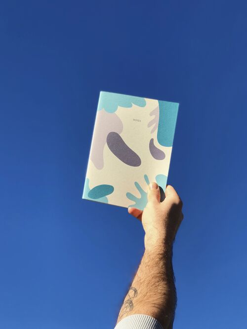 Fin Studio-Corals Blue Notebook