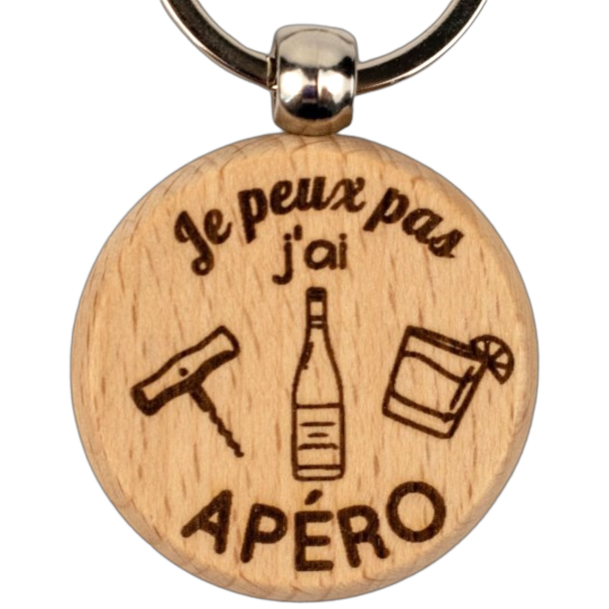 Portachiavi in ​​legno - Apéro