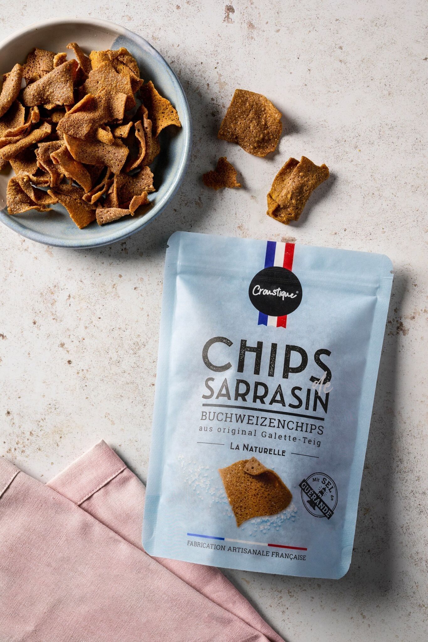 La Naturelle - Chips de Sarrasin - buckwheat chips with Sel de Guérande
