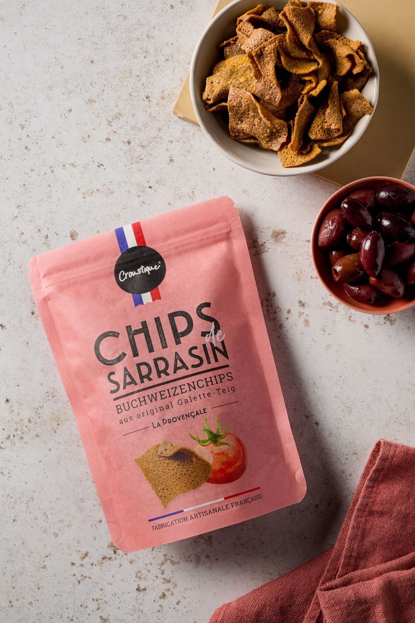 La Provençale - Chips de Sarrasin - Buckwheat chips with tomato & herbs of Provence