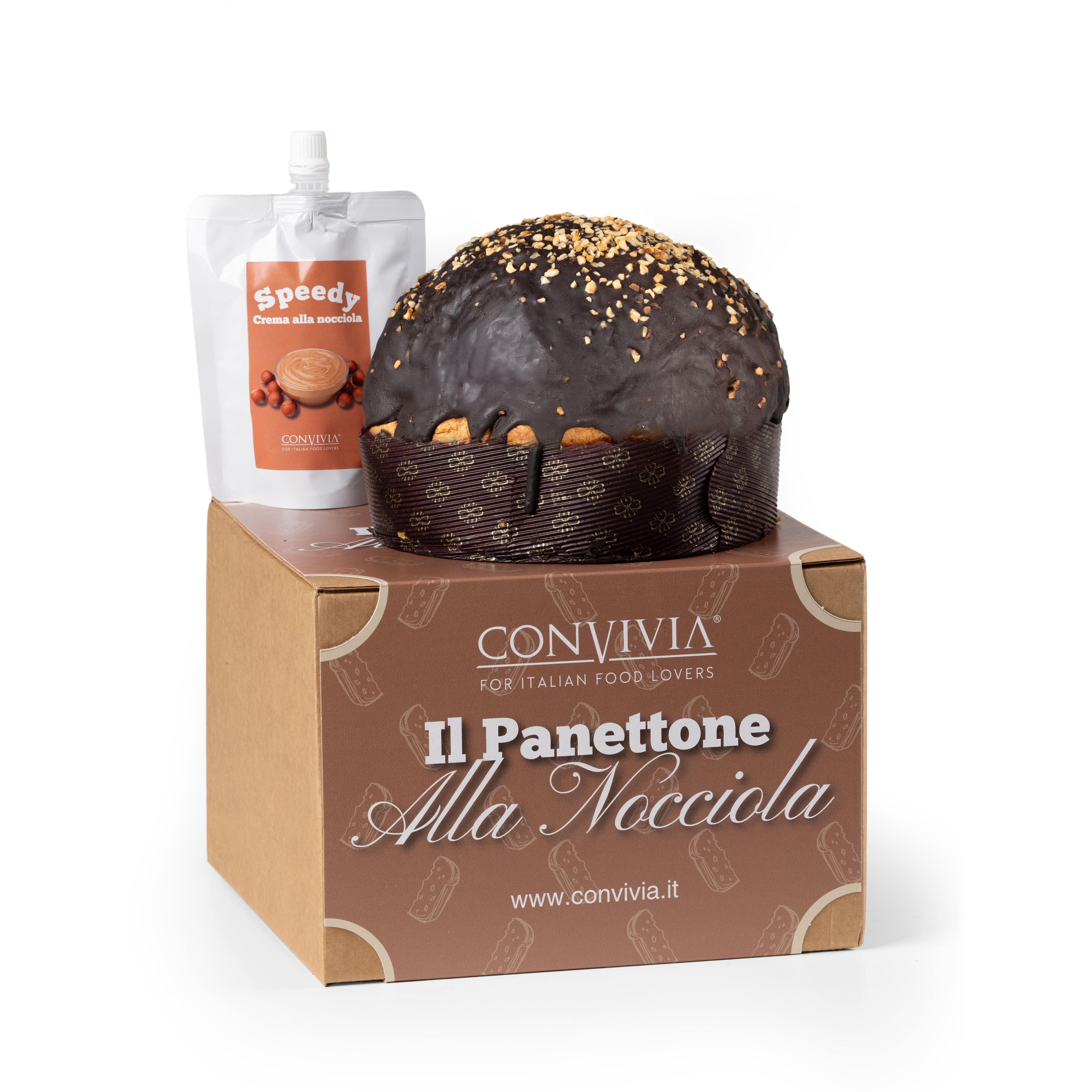 Panettone di nocciole 750g + Speedy Cream 150g