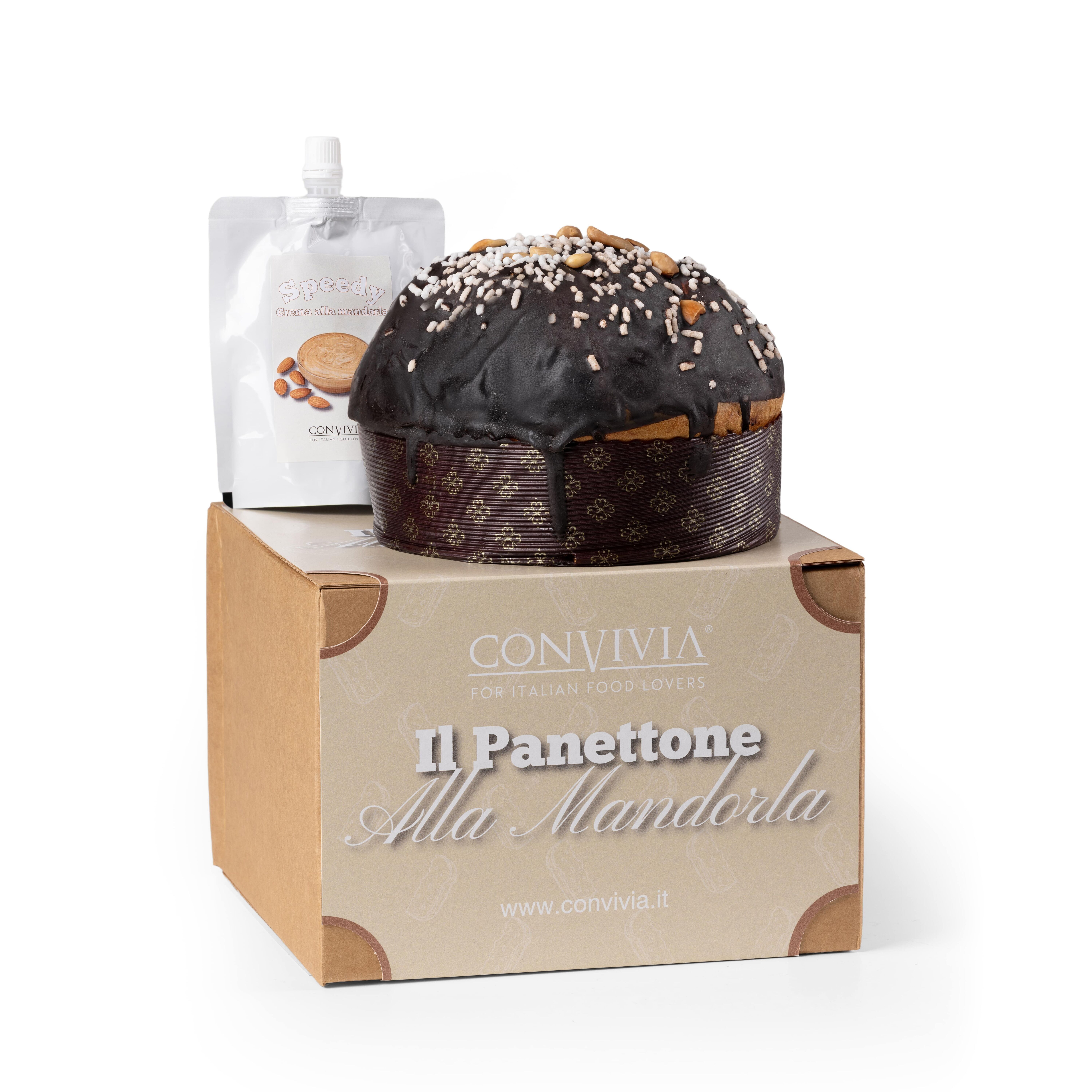 Panettone di mandorle 750g + Speedy Cream 150g