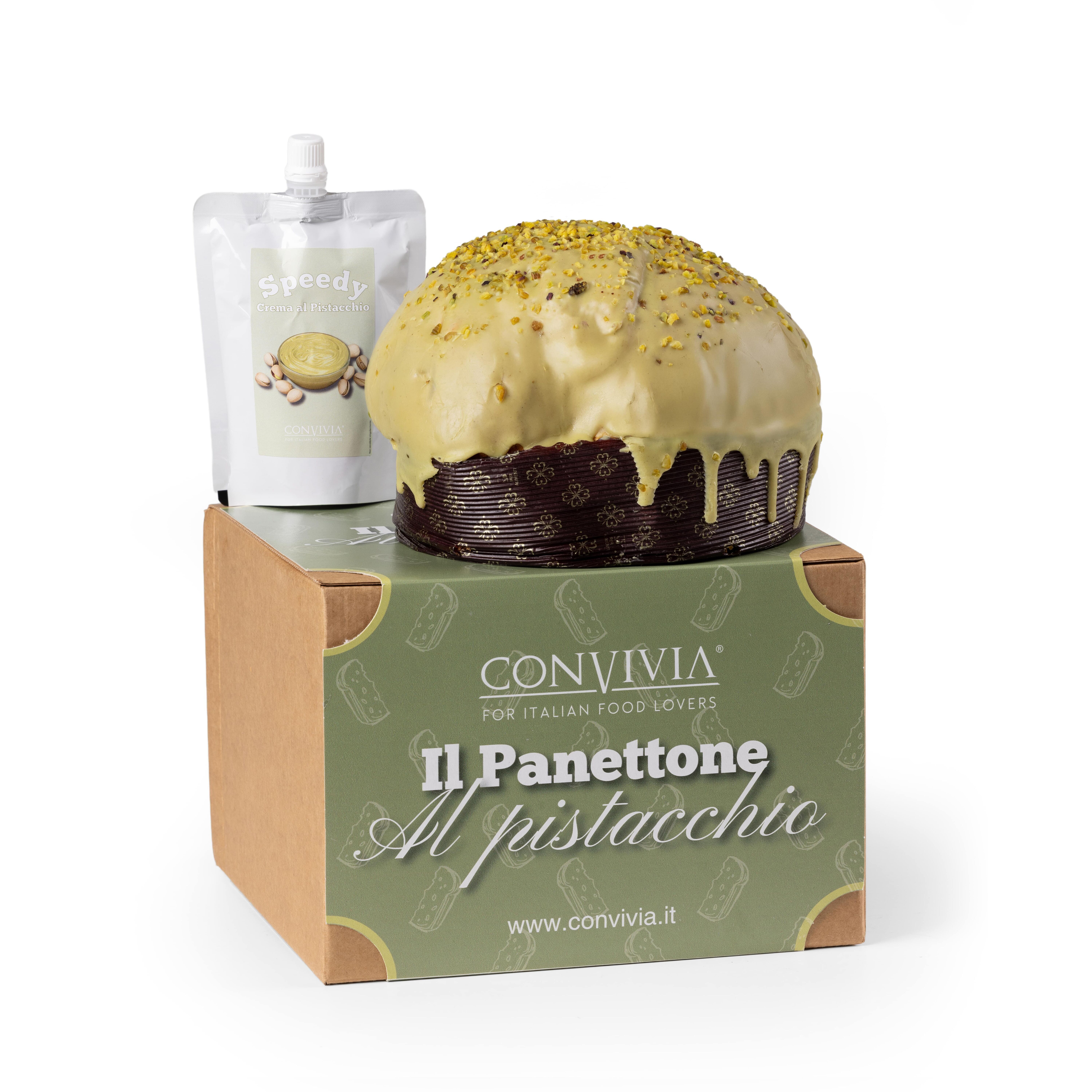 Panettone di pistacchio 750g + Speedy Cream 150g
