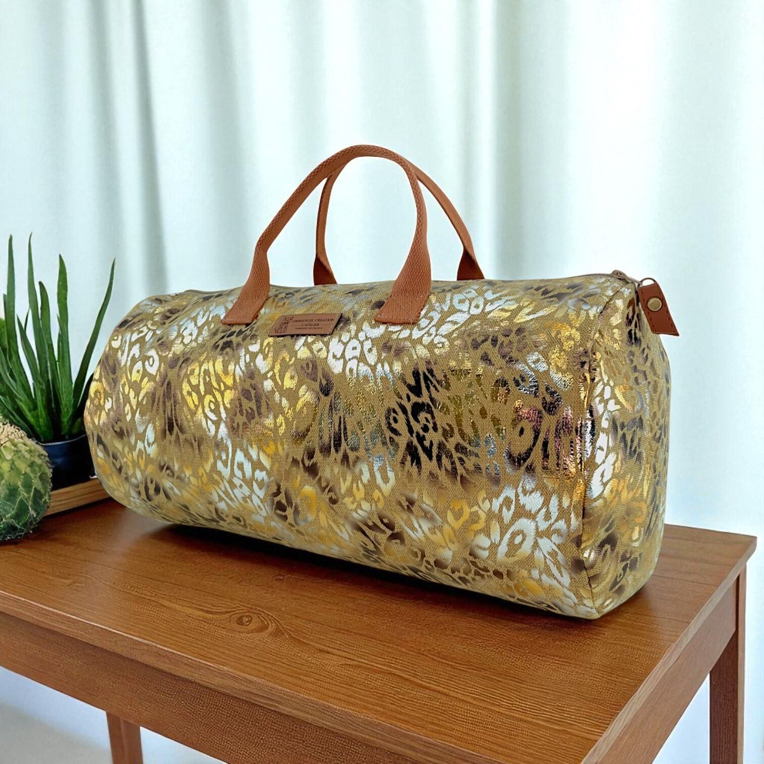 Sac polochon, "Savannah" beige