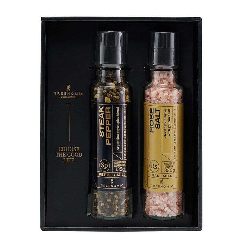 MILLS GIFT SET | ROSE SALT & STEAK PEPPER