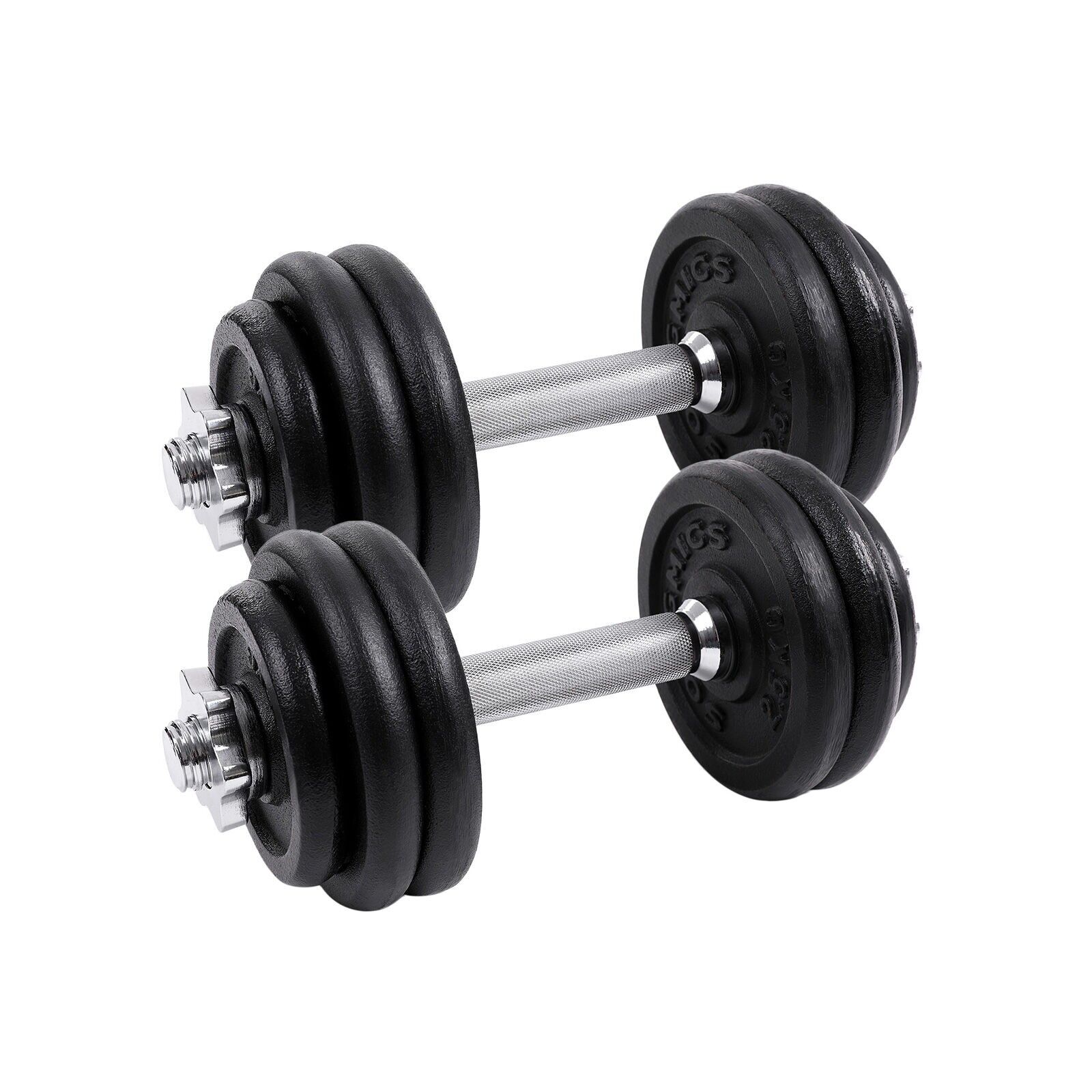 Cast iron dumbbell set 30 kg - 35 x 14 cm