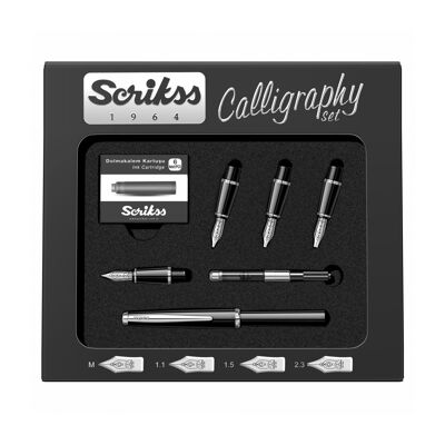 Scrikss Calligraphy Set Fountain Pen In Box