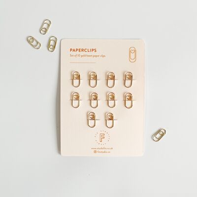 Fin Studio-Heart Paperclips