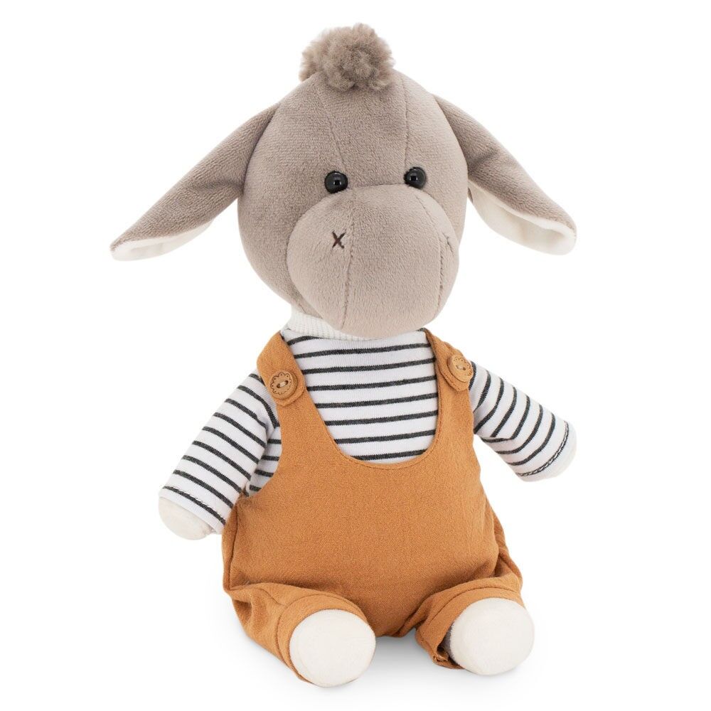 Peluche, Frankie l'asino: pantaloni marroni (25 cm)