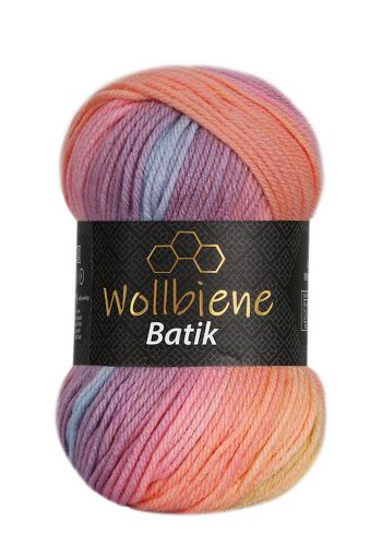 Wollbee batik dégradé laine à tricoter laine au crochet 100g 8