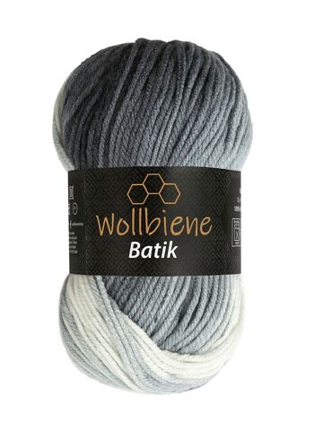 Wollbee batik dégradé laine à tricoter laine au crochet 100g 14