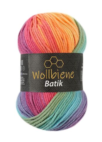 Wollbee batik dégradé laine à tricoter laine au crochet 100g 18