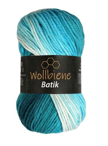 Wollbee batik dégradé laine à tricoter laine au crochet 100g 21