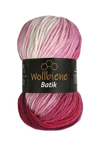 Wollbee batik dégradé laine à tricoter laine au crochet 100g 22