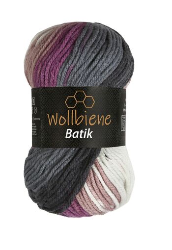 Wollbee batik dégradé laine à tricoter laine au crochet 100g 23