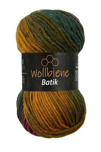 Wollbee batik dégradé laine à tricoter laine au crochet 100g 27