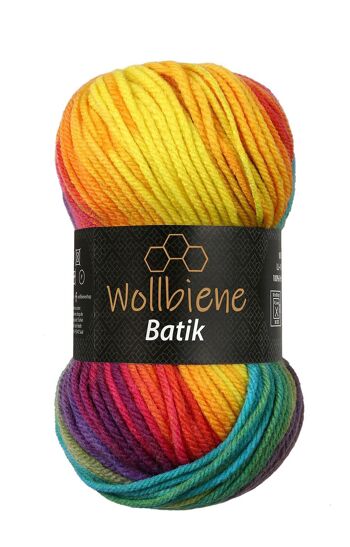 Wollbee batik dégradé laine à tricoter laine au crochet 100g 29