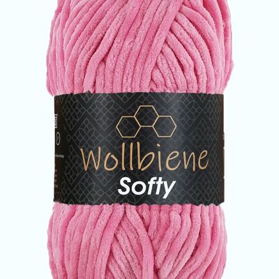 Wollbiene Softy pink 80 Chenillewolle
