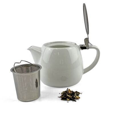 Teastreet theepot met theefilter | porselein | 650ml | white