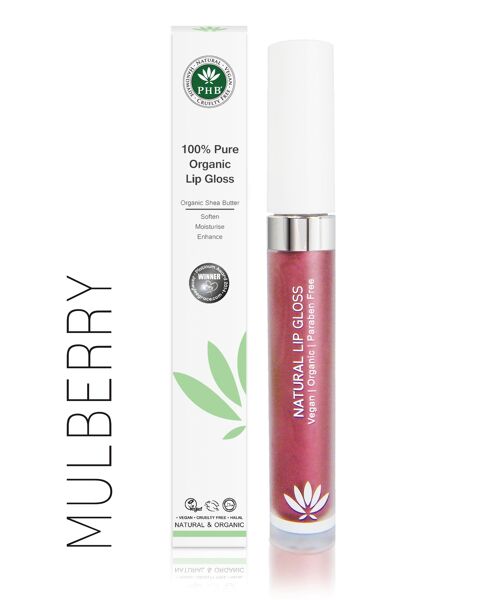 Pure Organic Lip Gloss Mulberry