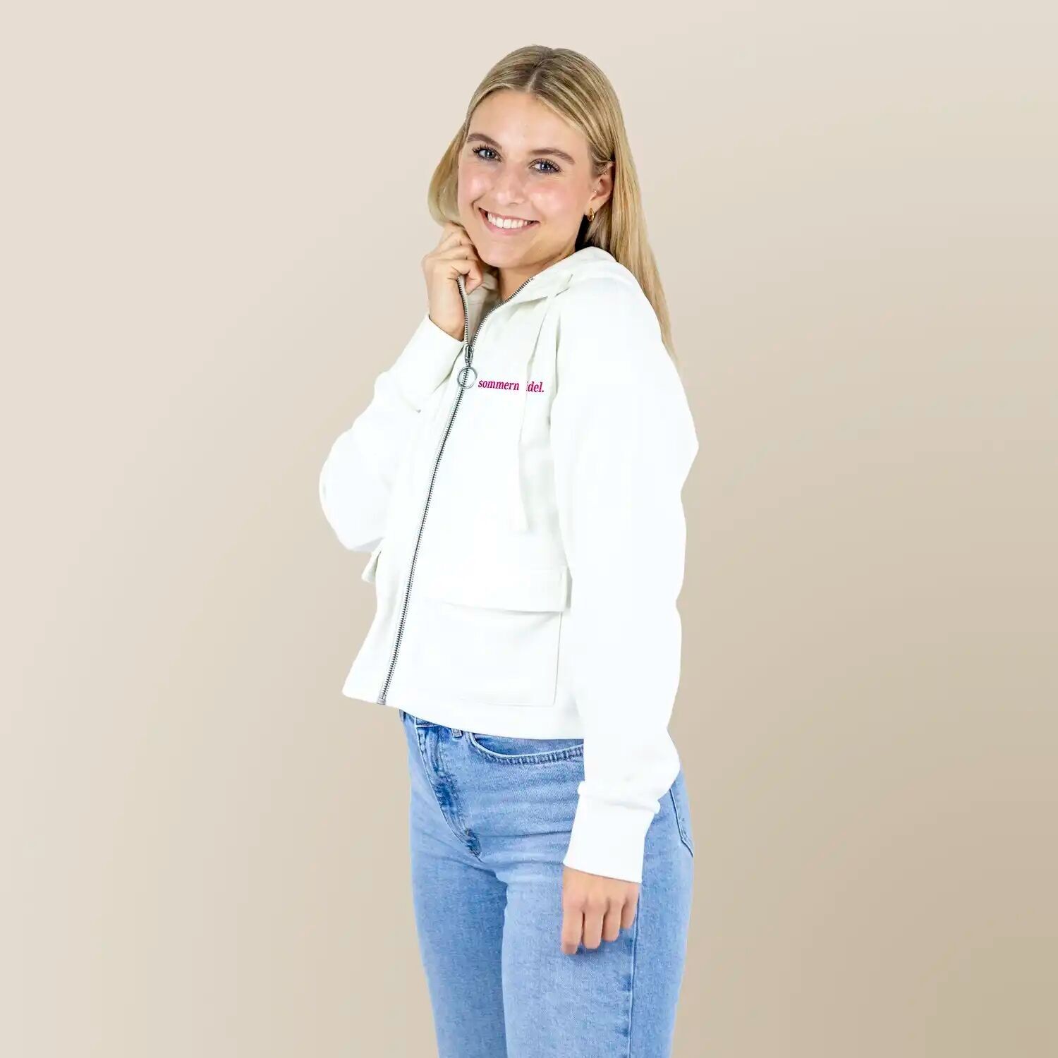 Chaqueta sudadera con bolsillos verano niña