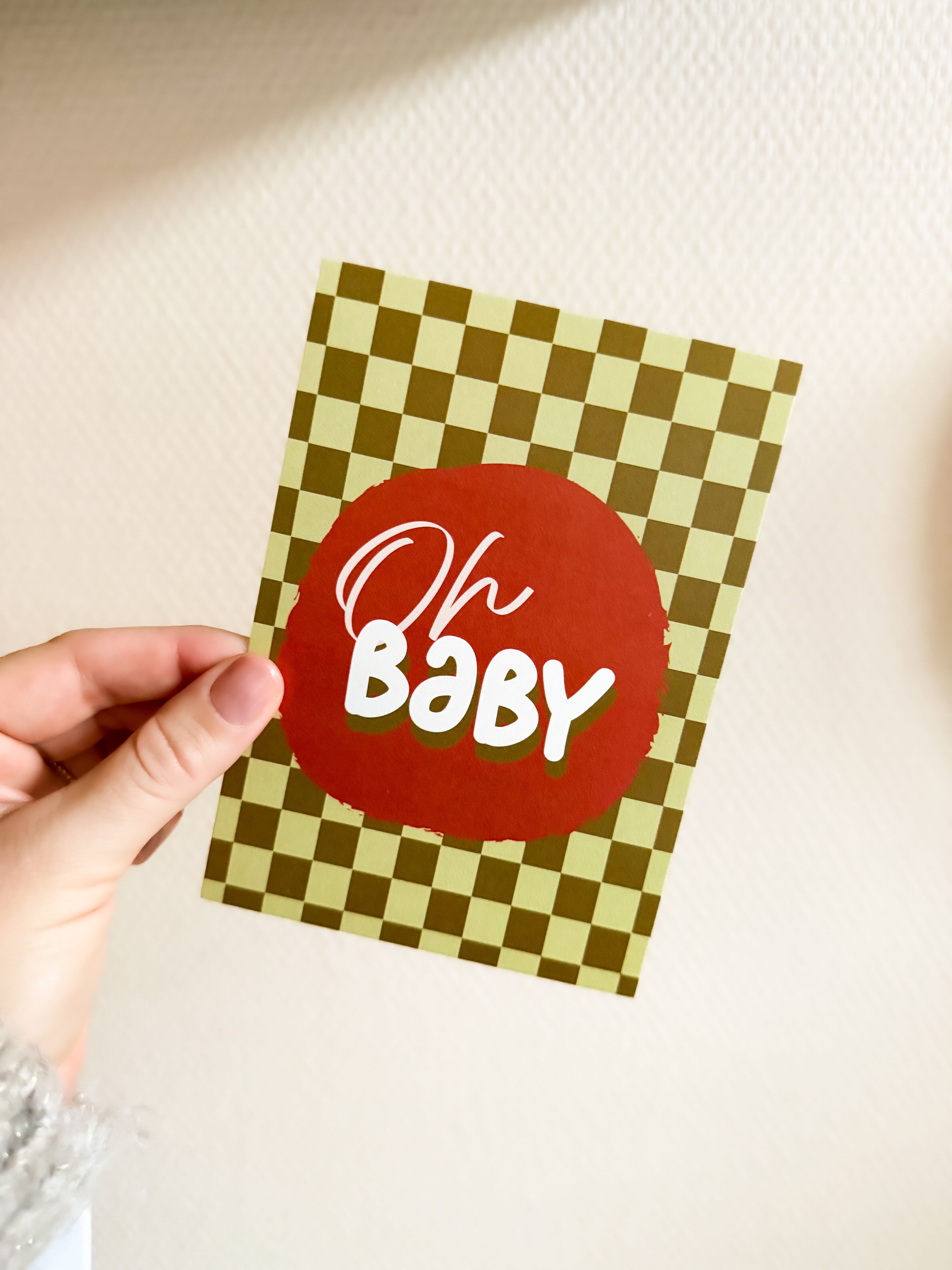 Greetingcard Oh Baby Groen Q3.2025