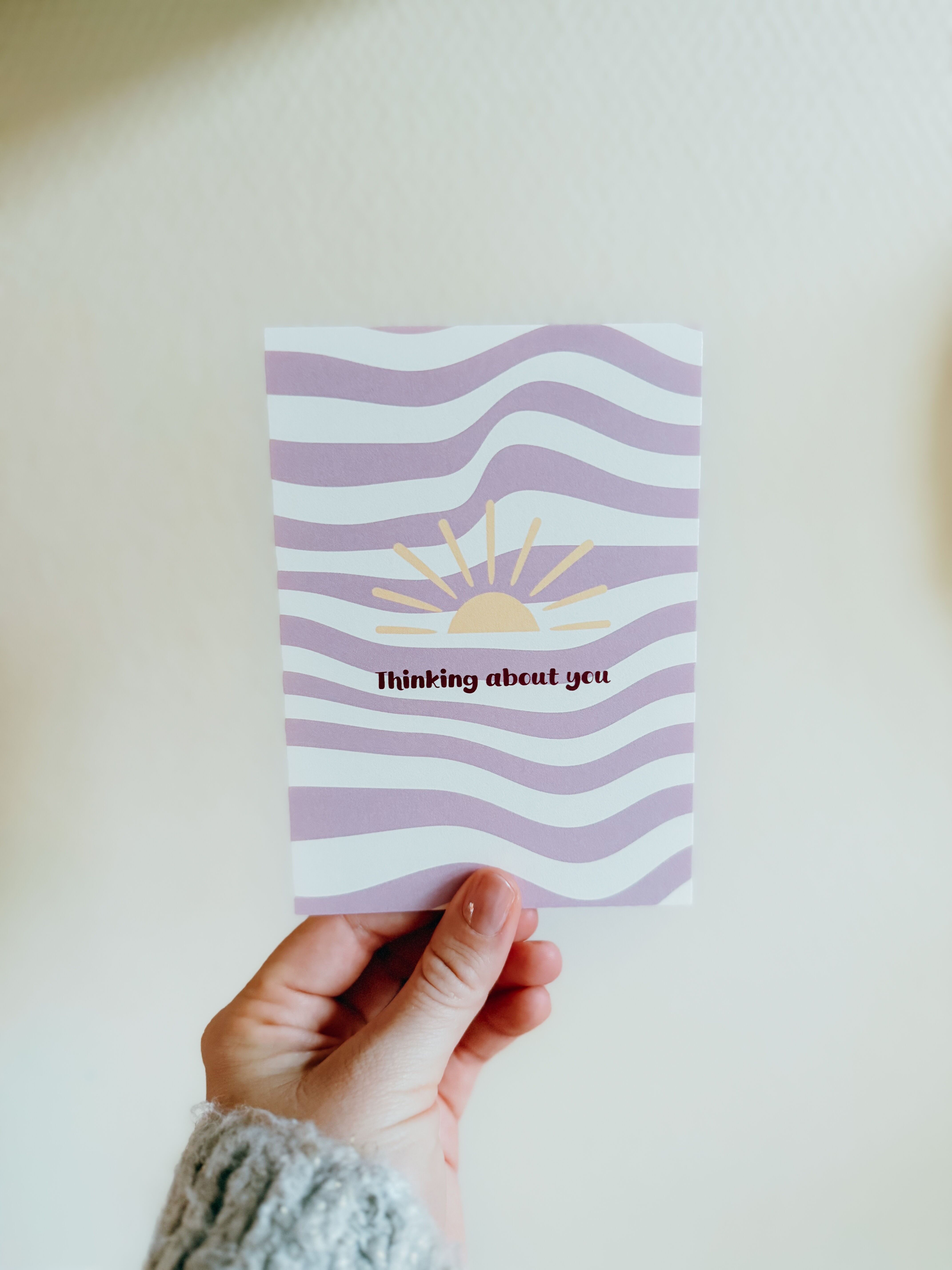 Greeting card Thinking about you