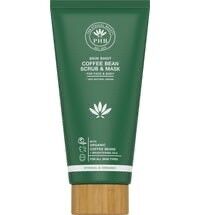 Scrub e maschera per chicchi di caffè con colpo di pelle