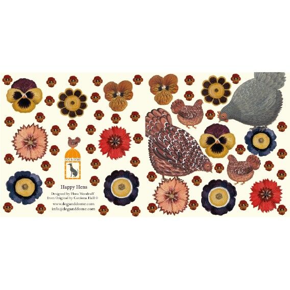 Biglietto Happy Hens con busta riciclata