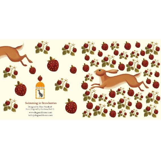 Nuoto in carta Fragole con busta riciclata