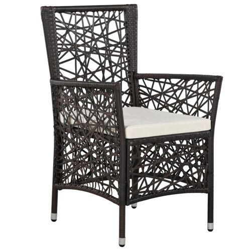 Unique 3-piece garden set brown 23